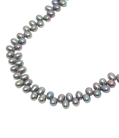 ロングネックレス 2点セット カラーパール レディース