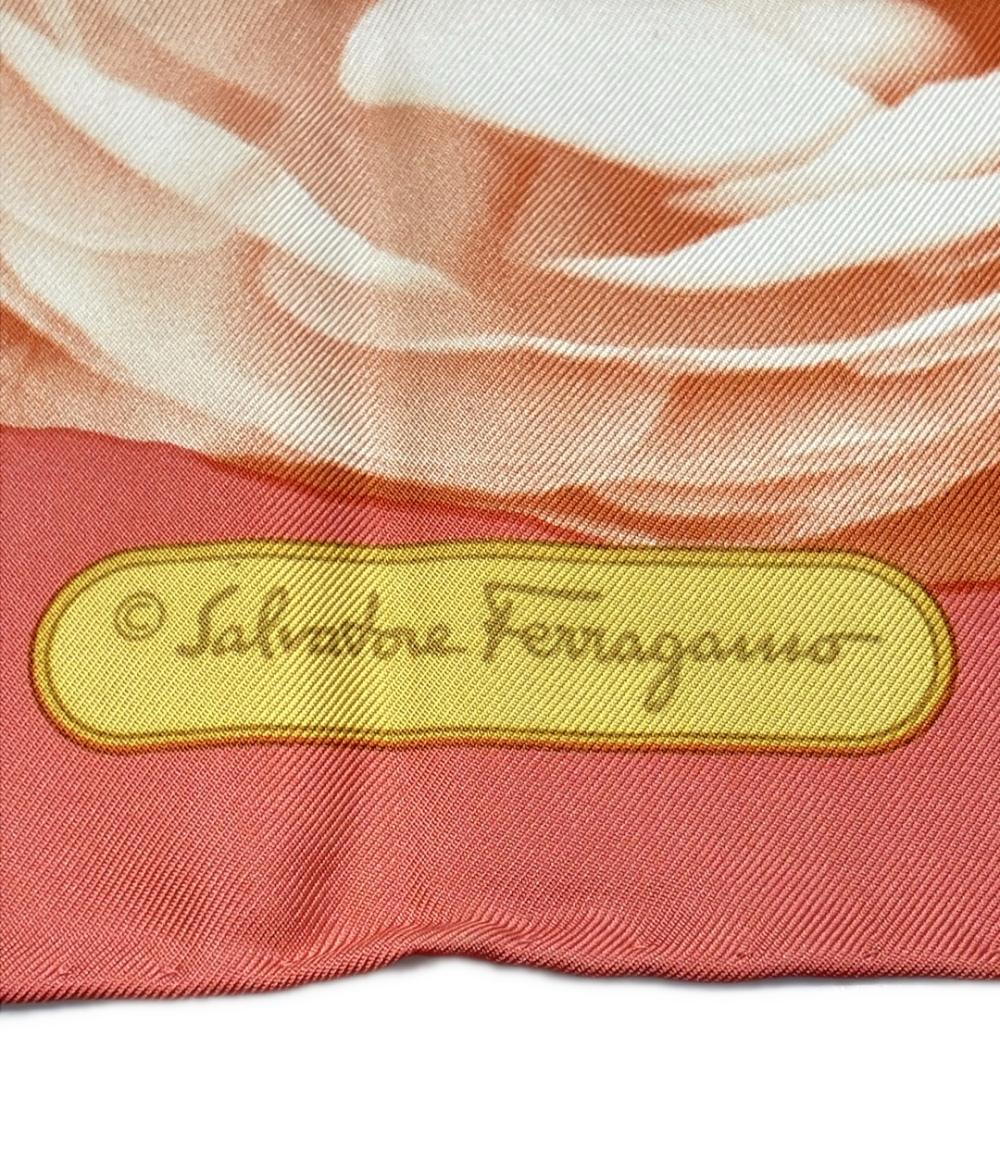 Salvatore Ferragamo スカーフ シルク100% 花 レディース サルヴァトーレフェラガモ