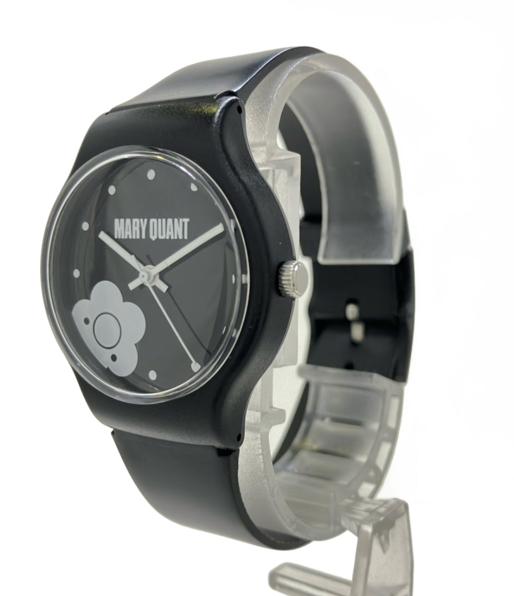 MARY QUANT 腕時計 クオーツ ブラック レディース マリークヮント