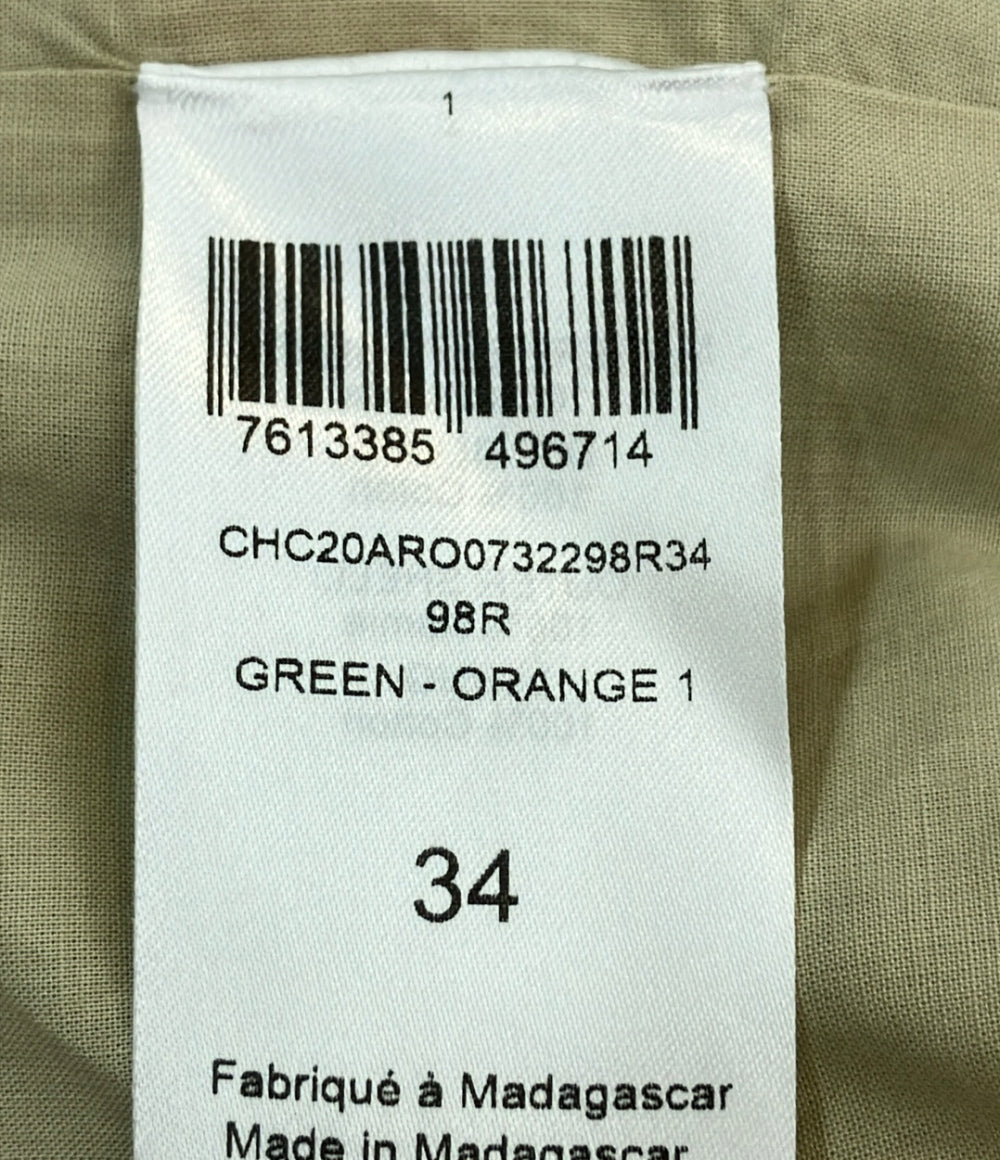 美品 Chloe フローラルプリント リネンワンピース レディース SIZE 34 (XS) クロエ