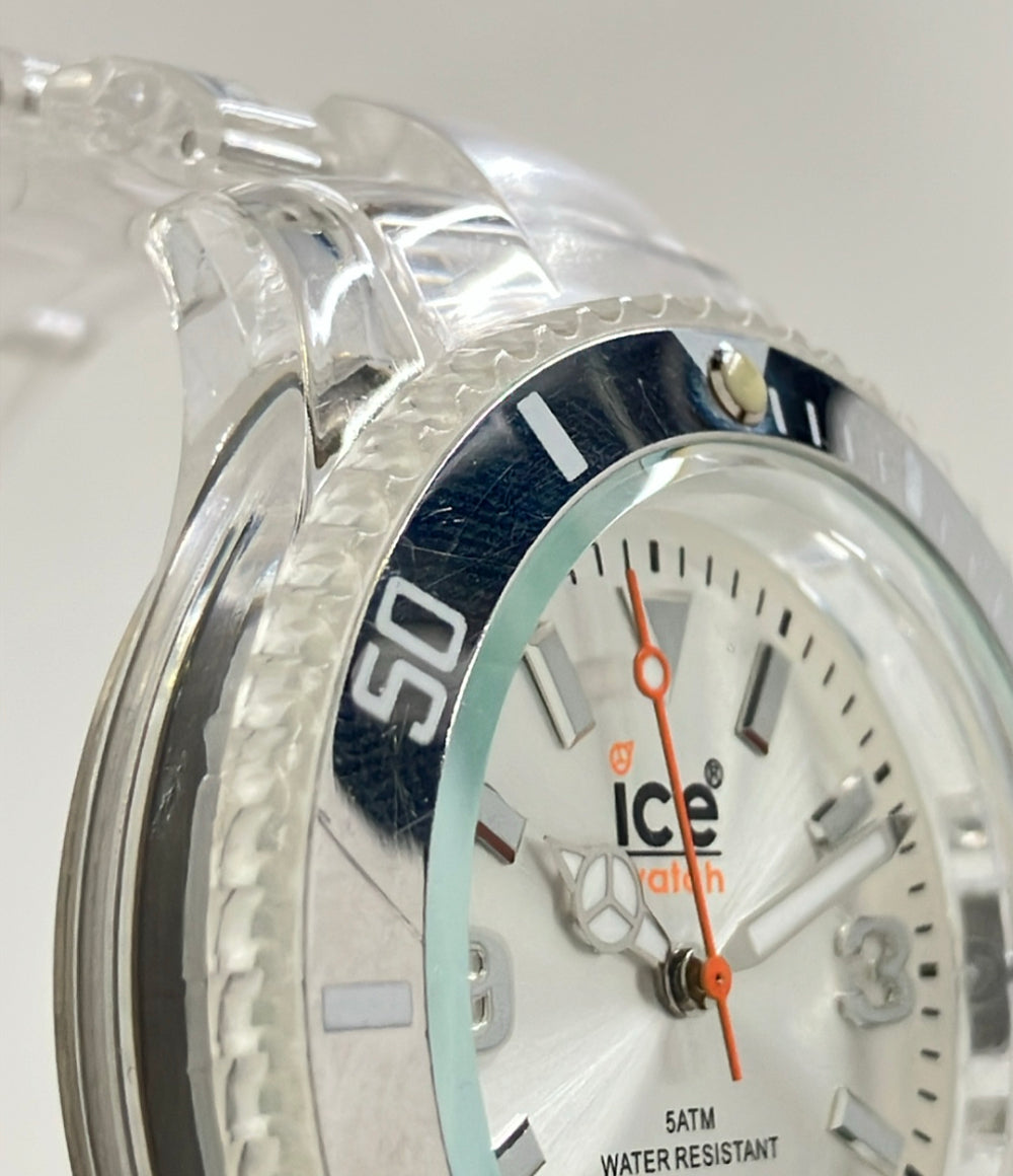 ice watch 腕時計 クオーツ シルバー メンズ アイスウォッチ