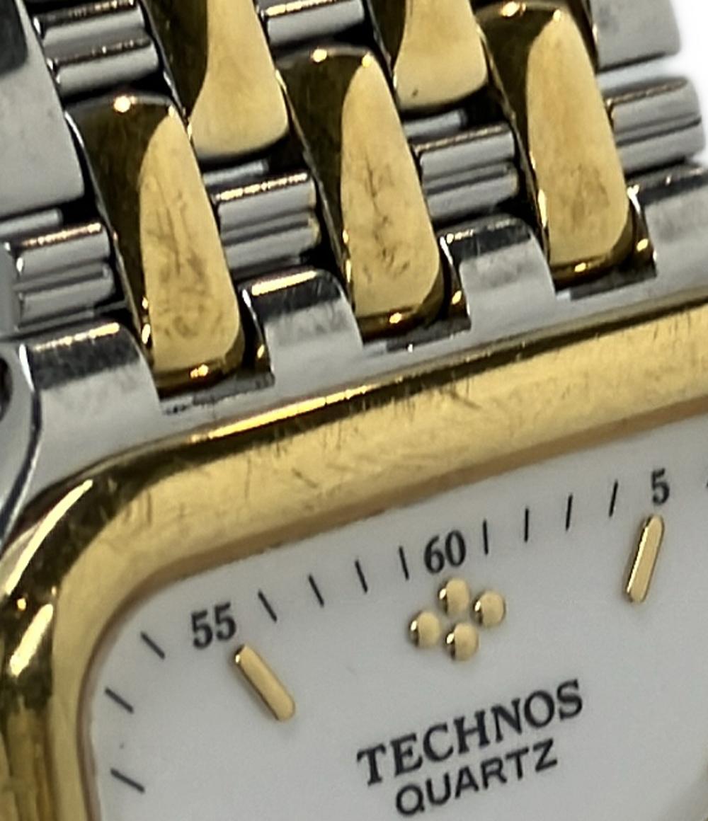 TECHNOS 腕時計 クオーツ ホワイト 11111.37 メンズ テクノス