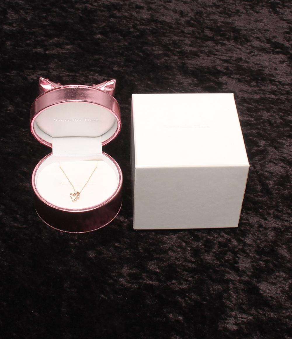 美品 Samantha Tiara ネックレス K7 ローズクオーツ ハートモチーフ