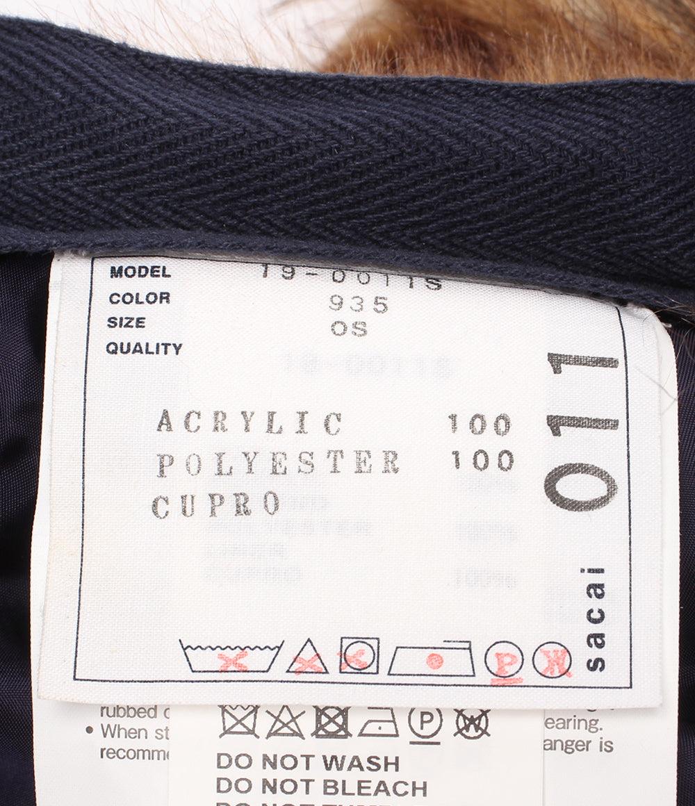 美品 Sacai ファーラップスカート 19-0011S レディース サカイ