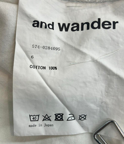 アンドワンダー 長袖Tシャツ メンズ SIZE 6 (XXL) and wander