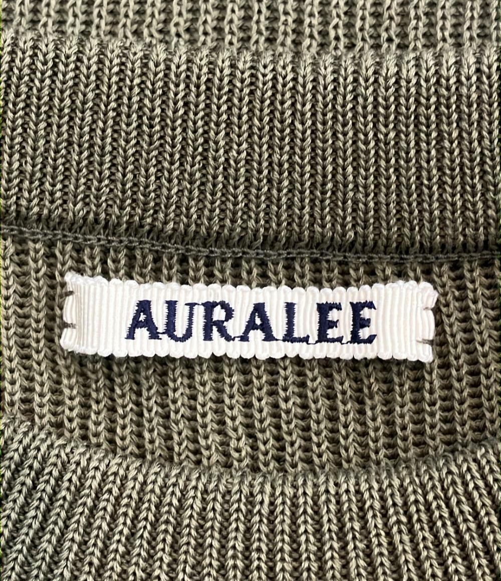 AURALEE 長袖 フラット ヤーン リブ ニット ショート ピーオー A25SP05SY レディース SIZE 1 (S) オーラリー