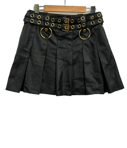 美品 デジグアル フェイクレザーミニスカート レディース SIZE S (S) DeSigual