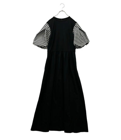 borders at balcony 半袖ワンピース パフスリーブ PUFF SLEEVE TEE DRESS BD2211-2K-16 レディース SIZE 38 (S) ボーダーズアットバルコニー