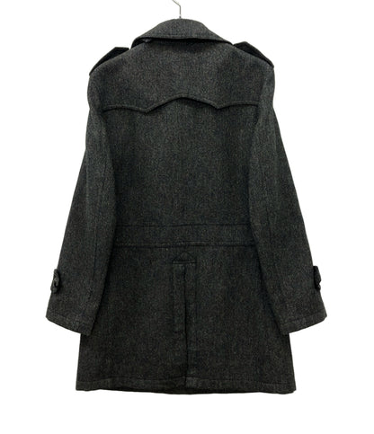 BURBERRY BLACK LABEL チェスターコート 内地キルティング グレー D1B03-205-08 メンズ SIZE M バーバリーブラックレーベル