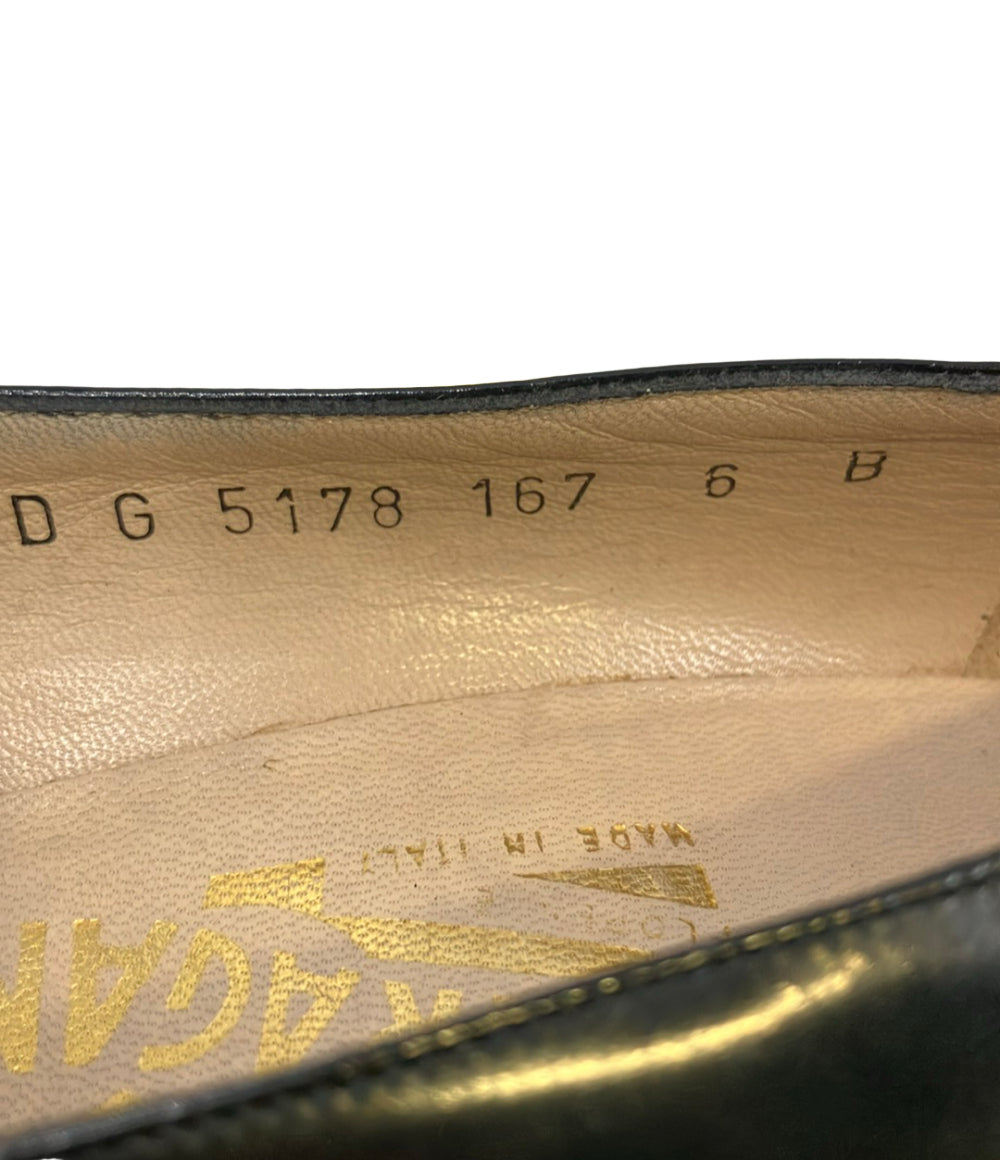 Salvatore Ferragamo ラウンドトゥパンプス D G 5178 167 レディース SIZE 6 サルヴァトーレフェラガモ