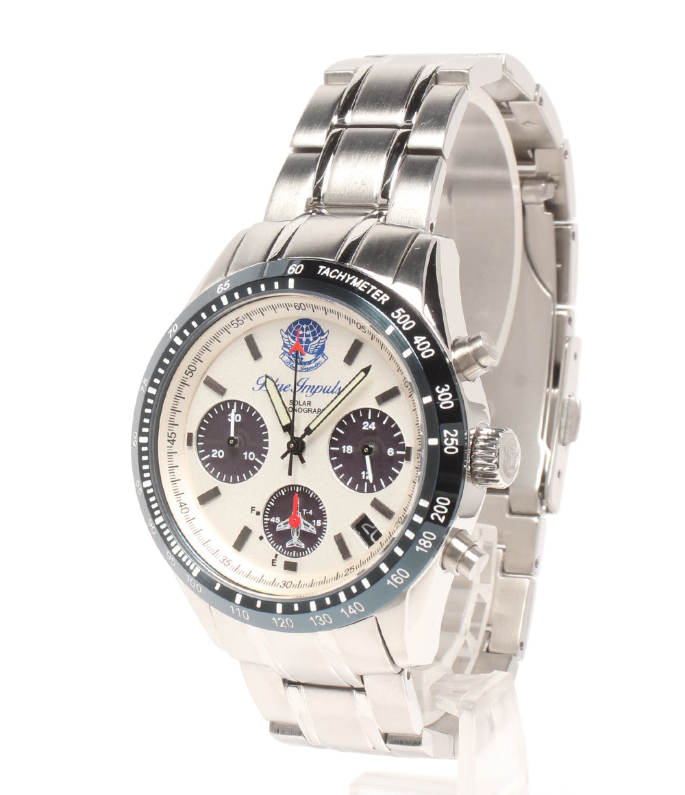 Blue Impulse 腕時計 ソーラー ホワイト系 メンズ ブルーインパルス
