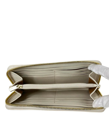 美品 コーチ ラウンドファスナー長財布 シグネチャー レディース COACH