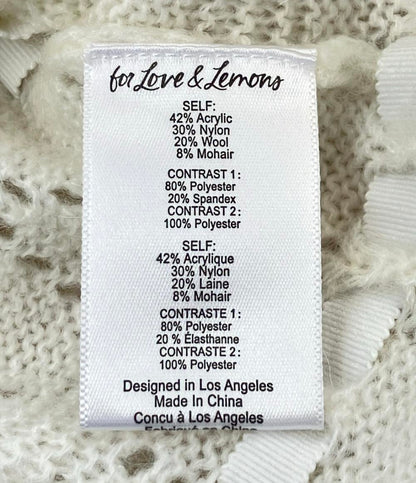 フォーラブアンドレモンズ 長袖ニットカーディガン レディース SIZE M (M) FOR LOVE&LEMONS
