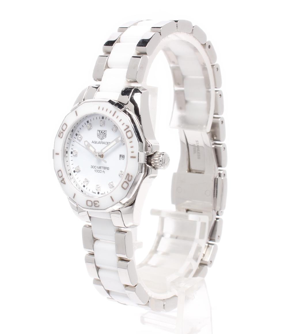 TAG HEUER 腕時計 アクアレーサー レディ スティール＆セラミック クオーツ ホワイト WAY141D.BA0919 レディース タグホイヤー