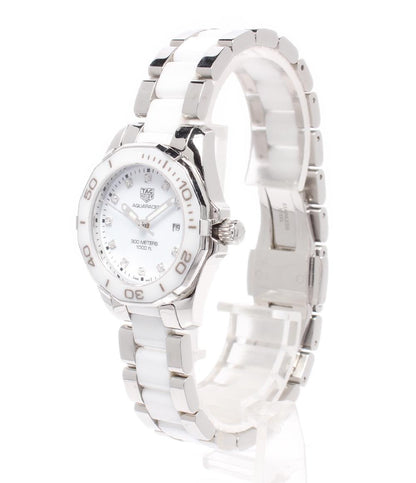 TAG HEUER 腕時計 アクアレーサー レディ スティール＆セラミック クオーツ ホワイト WAY141D.BA0919 レディース タグホイヤー