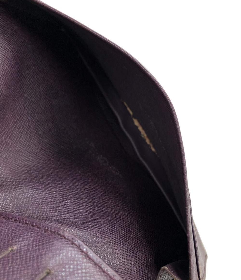 ルイ・ヴィトン 二つ折り札入れ長財布 ポルトカルトクレディ エピ M63219 レディース LOUIS VUITTON