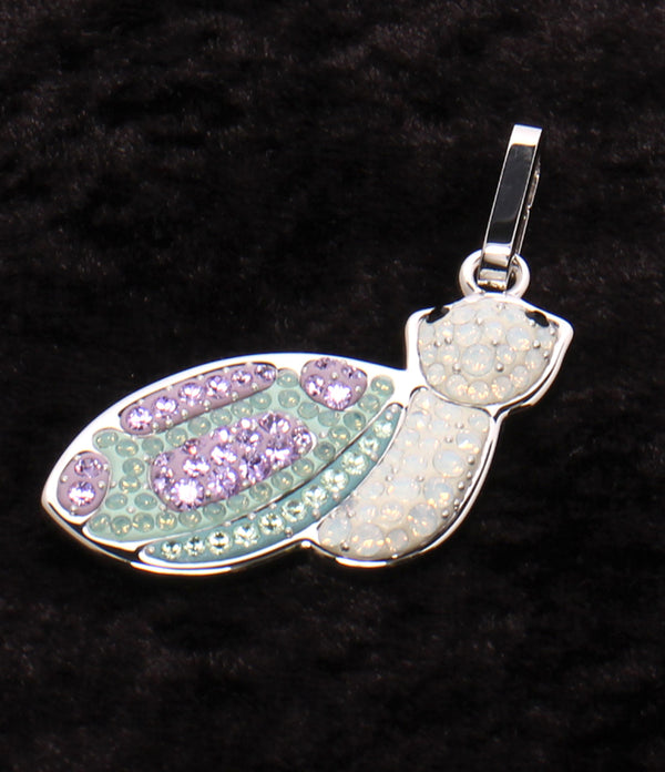 美品 SWAROVSKI ペンダントトップ WIN WIN カメモチーフ レディース