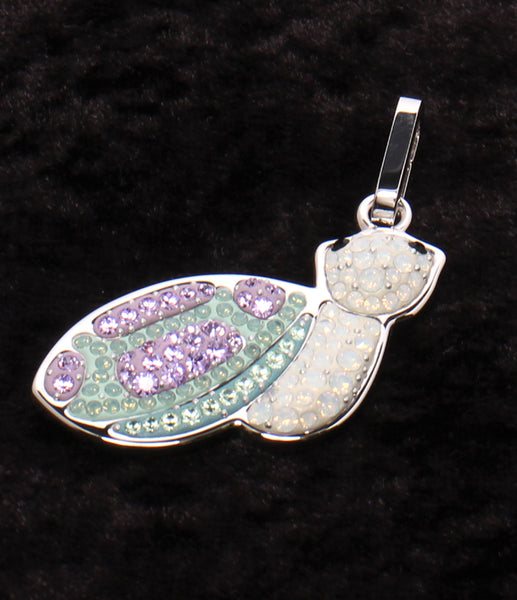 美品 SWAROVSKI ペンダントトップ WIN WIN カメモチーフ レディース