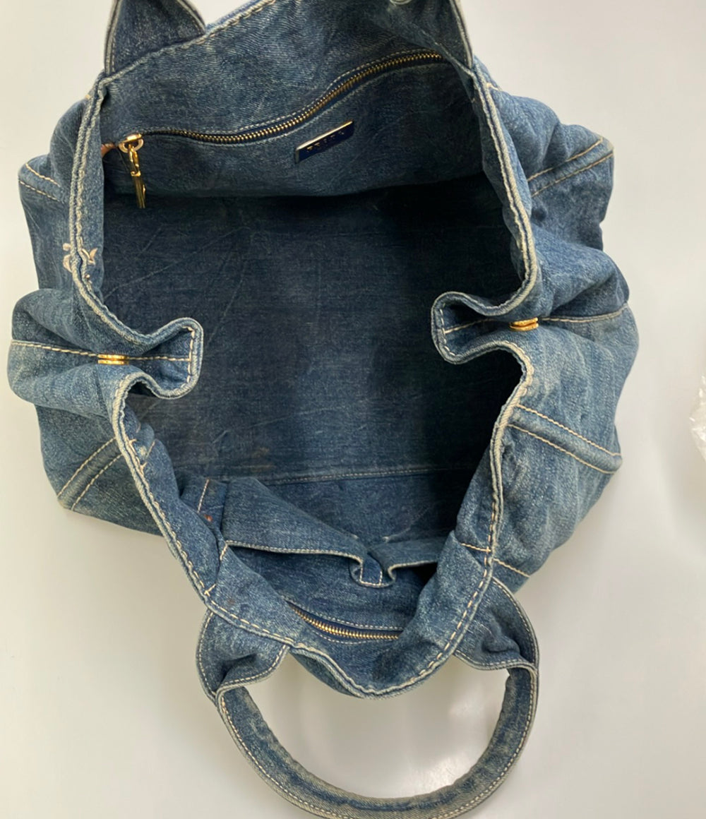 PRADA トートバッグ デニム レディース プラダ