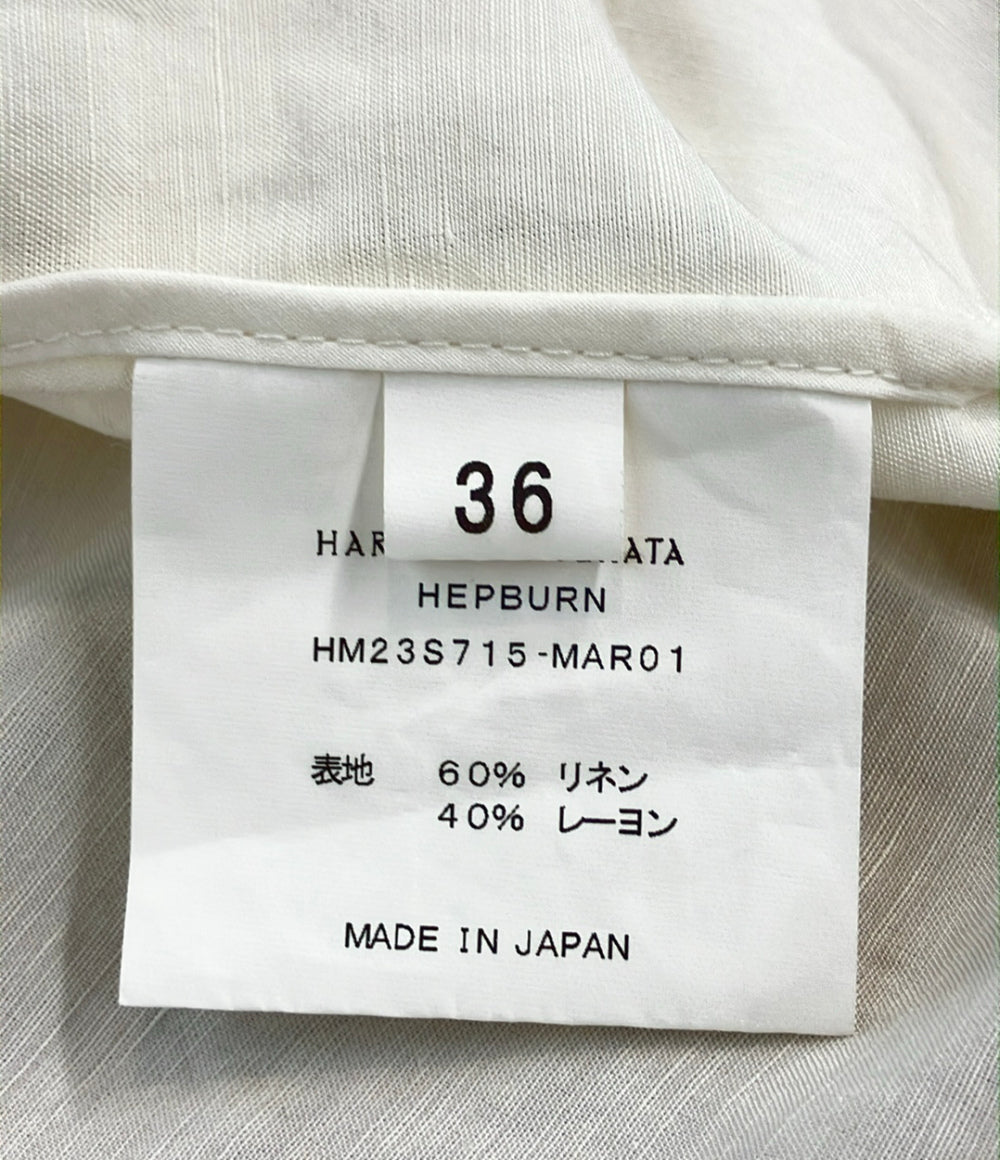 HARUNOBU MURATA リネン混 長袖シャツ レディース SIZE 36 (S) ハルノブ ムラタ