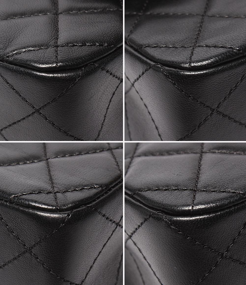 美品 CHANEL ショルダーバッグ ラムスキン マトラッセ ゴールド金具 フェイクパールチェーン ウエストミンスター レディース シャネル