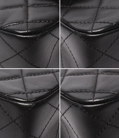 美品 CHANEL ショルダーバッグ ラムスキン マトラッセ ゴールド金具 フェイクパールチェーン ウエストミンスター レディース シャネル