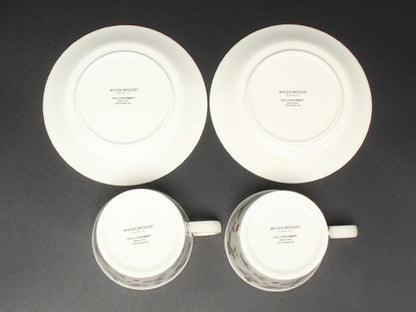 美品 ウエッジウッド カップ＆ソーサー 2客セット ペア ワイルドストロベリー WEDGWOOD