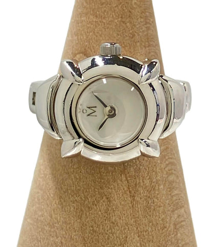 MIKIMOTO 腕時計 リングウォッチ ペンダント SILVER925 クオーツ ホワイト レディース ミキモト