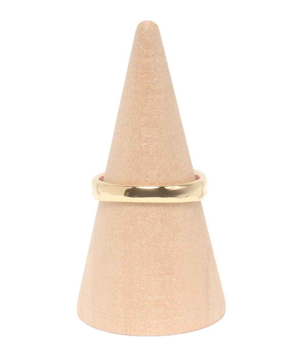 美品 ピエールカルダン リング 指輪 K18 ルビー リボン レディース Pierre Cardin