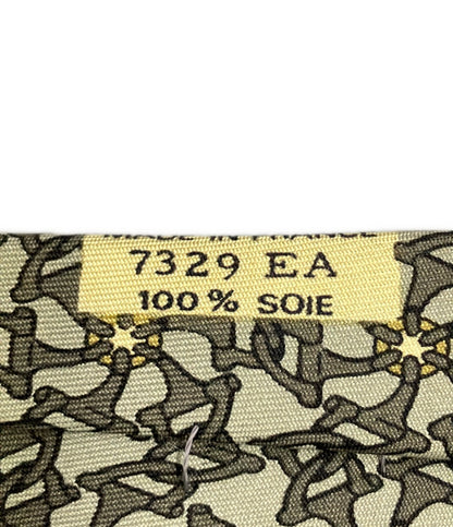HERMES ネクタイ シルク100% メンズ エルメス