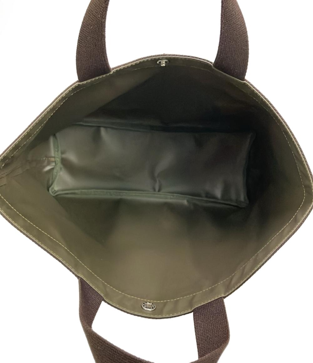 美品 Herve Chapelier トートバッグ スクエア カモフラージュ 704W レディース エルベ・シャプリエ