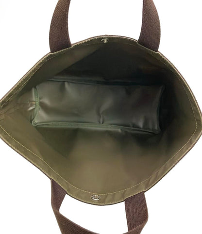 美品 Herve Chapelier トートバッグ スクエア カモフラージュ 704W レディース エルベ・シャプリエ
