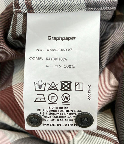 Graphpaper 長袖 チェックシャツ メンズ SIZE F (M) グラフペーパー