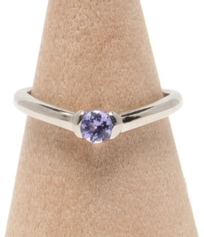 美品 VENDOME AOYAMA リング 指輪 Pt950 ラインストーン レディース SIZE 9号 ヴァンドームアオヤマ