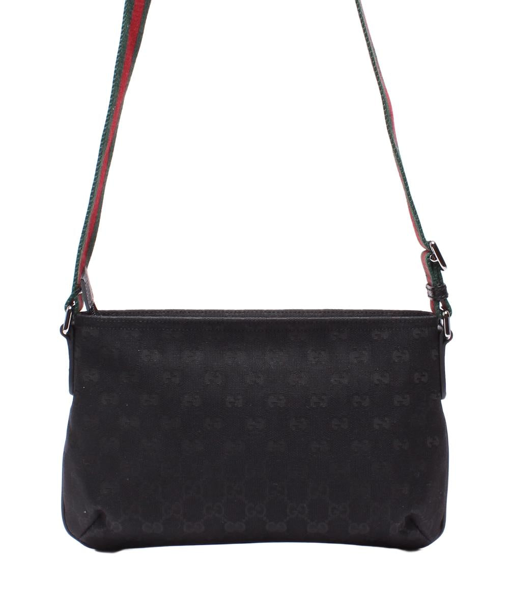 美品 グッチ ショルダーバッグ 斜め掛け GGｷｬﾝﾊﾞｽ 189749 001998 レディース GUCCI