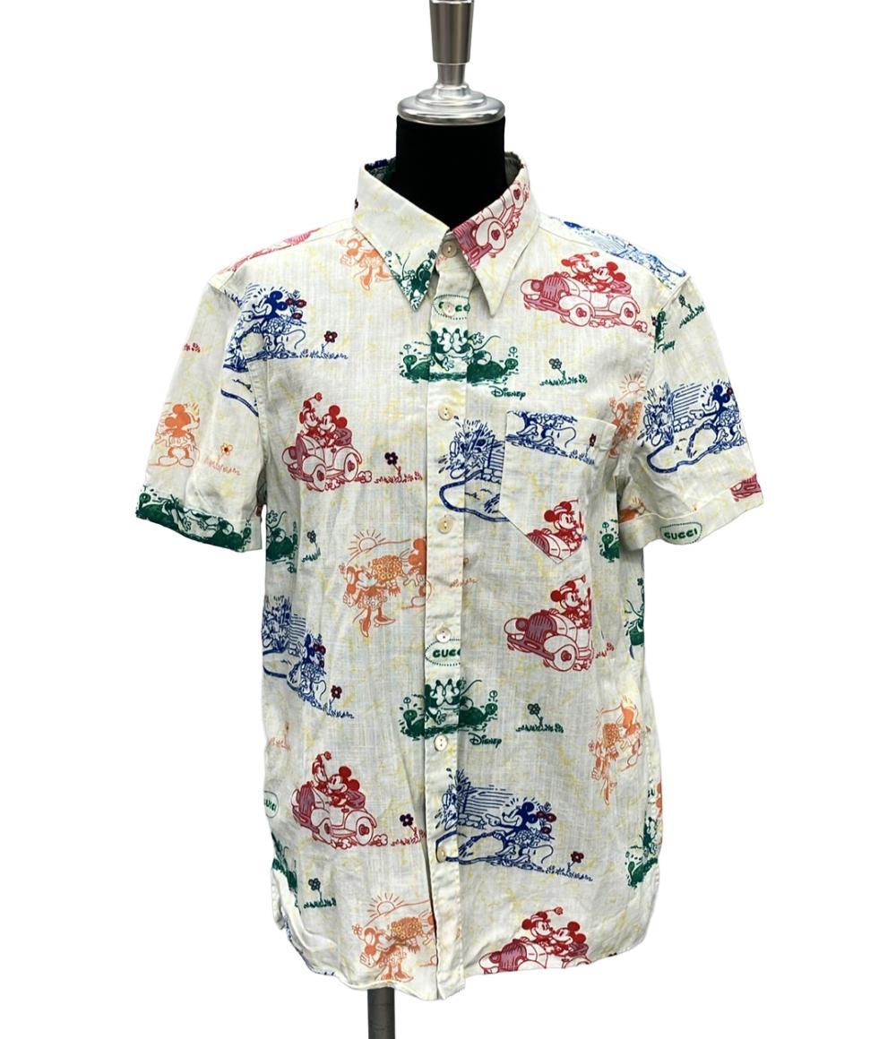 美品 グッチ×ディズニー 半袖シャツ レディース SIZE 48 (XL 美品 グッチ×ディズニー 半袖シャツ レディース SIZE 48 (XL