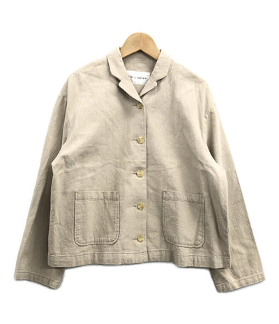 ビュルデサボン 美品 リネンブレンドジャケット      レディース SIZE F (M) bulle de savon