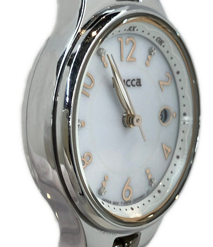 CITIZEN 腕時計 ウィッカ wicca ソーラー ホワイト H0F6-001K102 レディース シチズン