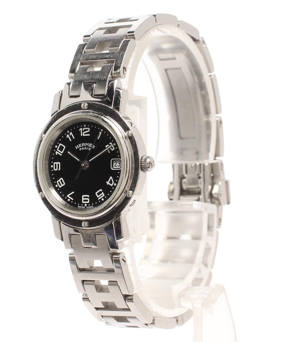 HERMES 腕時計 クオーツ ブラック CL4.210 レディース エルメス