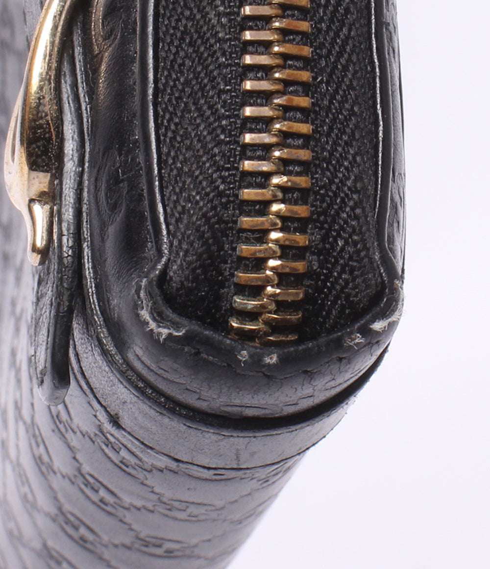 GUCCI ラウンドファスナー長財布 マイクログッチシマ 309758 496085 レディース グッチ