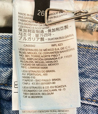 美品 Levi's デニムパンツ ×VALENTINO 1969 RE-EDITION 51 缶入り トートバッグ 21SS VB0DD11R7FJ レディース SIZE 26 (M) リーバイス