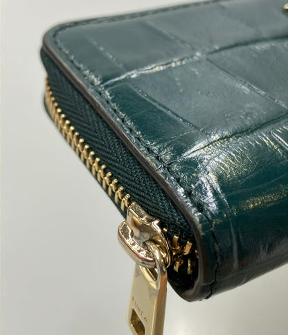 FURLA 4連キーケース ラウンドファスナー クロコ型押し レディース フルラ