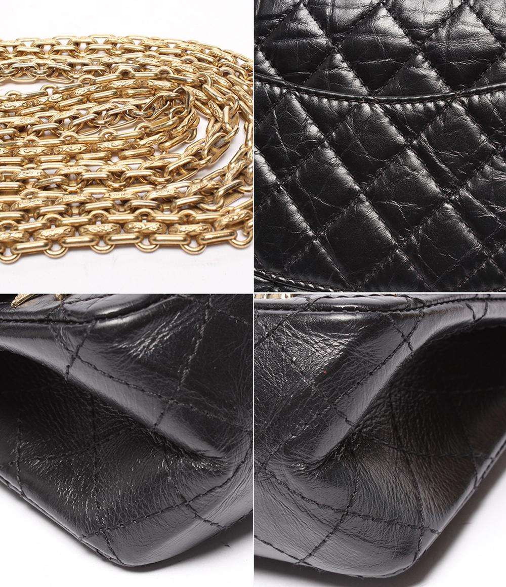 CHANEL チェーンショルダーバッグ マトラッセ 2.55 ラッキーチャーム エンブロイダリー ダブルフラップ ゴールド金具 レディース シャネル