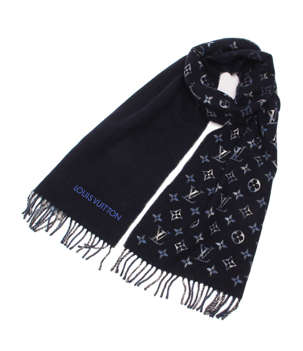 訳あり LOUIS VUITTON マフラー カシミヤ100％ マフラー･モノグラムグラディエントタータン モノグラム M71348 メンズ レディース ルイ・ヴィトン