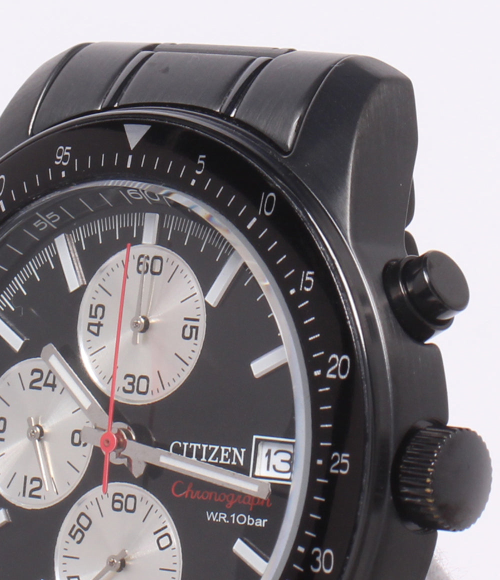CITIZEN 腕時計 クオーツ ブラック 0610-K006783 メンズ シチズン
