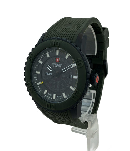 美品 SWISS MILITARY 腕時計 クオーツ ML-418 メンズ スイスミリタリー