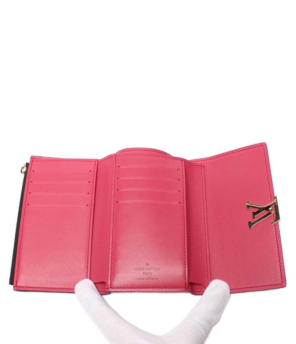 美品 ルイ・ヴィトン 三つ折り財布 ポルトフォイユ カプシーヌ コンパクト M62157 レディース LOUIS VUITTON