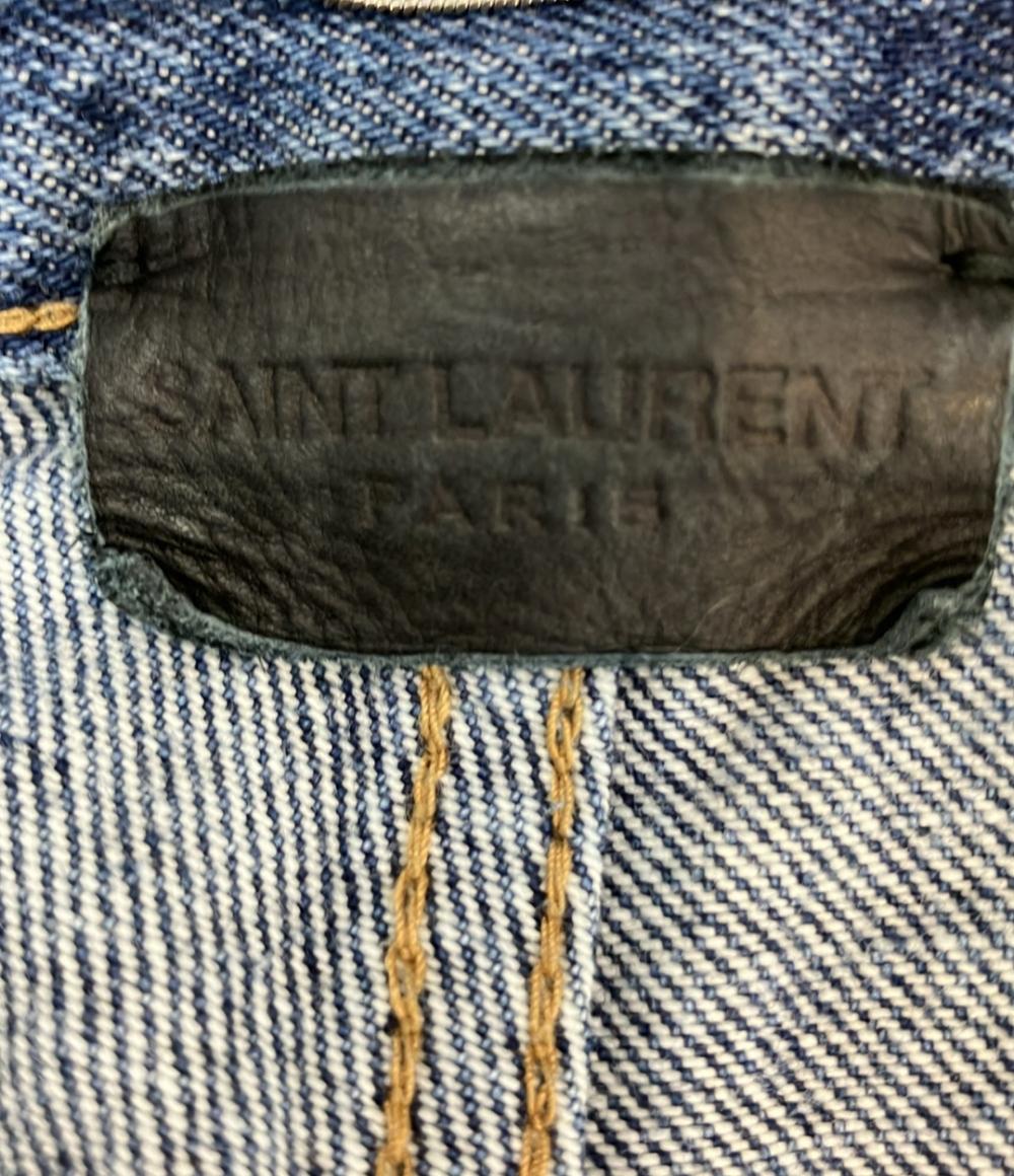 サンローラン デニムパンツ ダメージ加工 597052 y372e メンズ