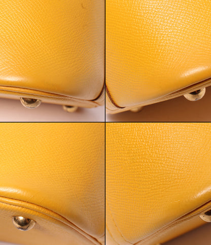 HERMES 2wayショルダーバッグ ハンドバッグ ヴォーエプソン ゴールド金具 肩掛け □A刻印 ボリード35 レディース エルメス