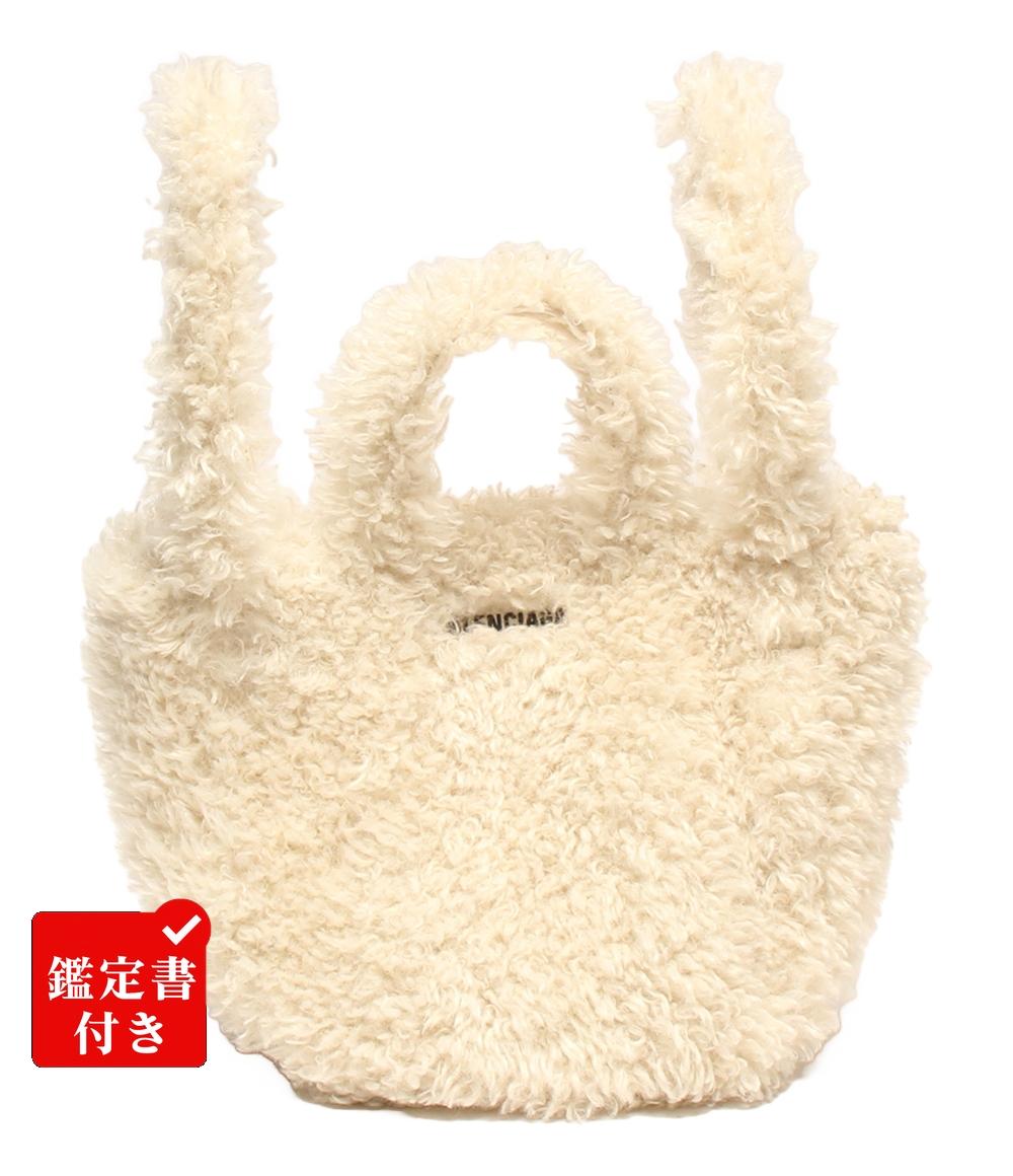 バレンシアガ 2wayハンドバッグ ショルダーバッグ 斜め掛け フェイクファー EVERYDAY 2.0 XS ノースサウス 672793 2AARE 9210 レディース BALENCIAGA